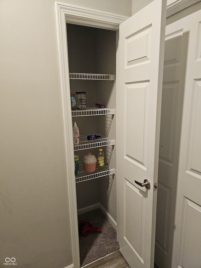 view of pantry