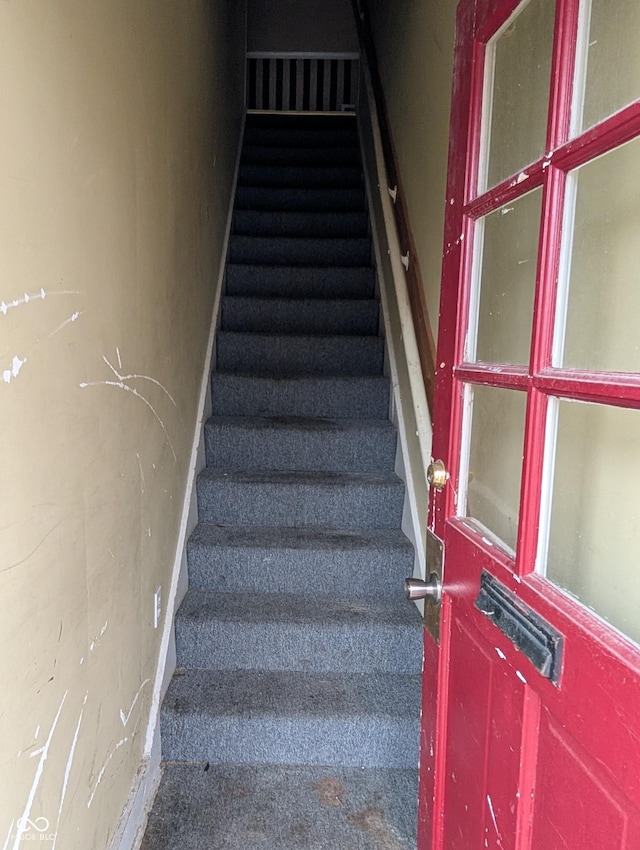 view of staircase