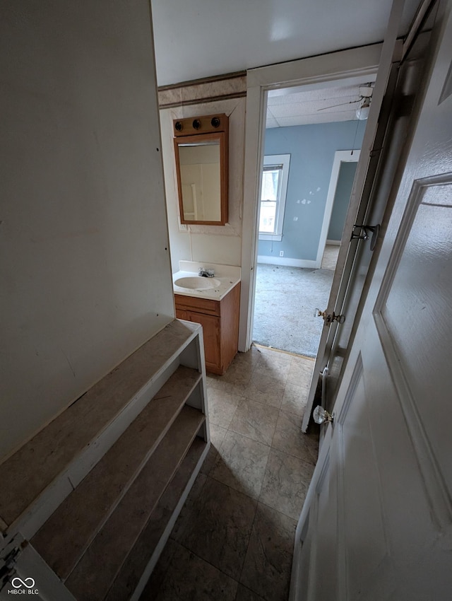 bathroom with vanity