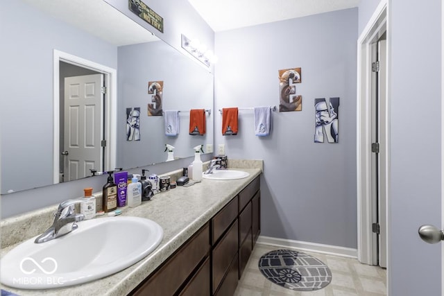 bathroom with vanity