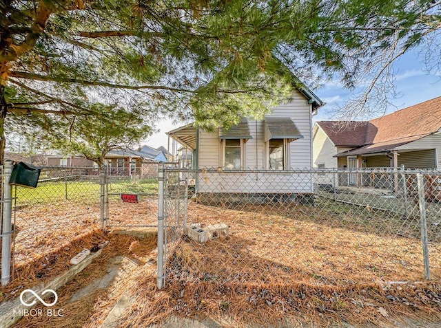 exterior space featuring covered porch