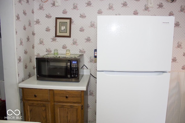 interior details with white fridge