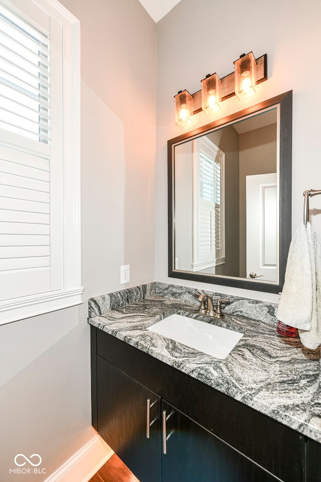 bathroom featuring vanity