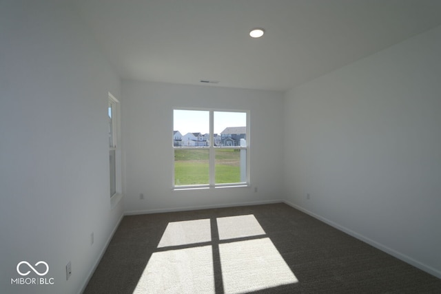 view of carpeted empty room