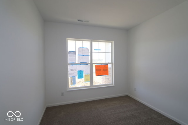 view of carpeted empty room