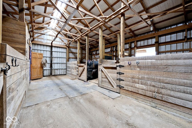 view of horse barn