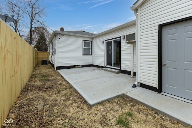 view of patio with cooling unit