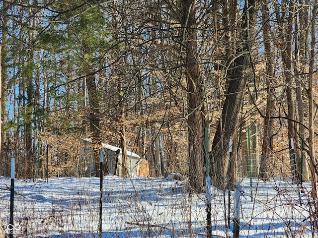 view of snowy landscape