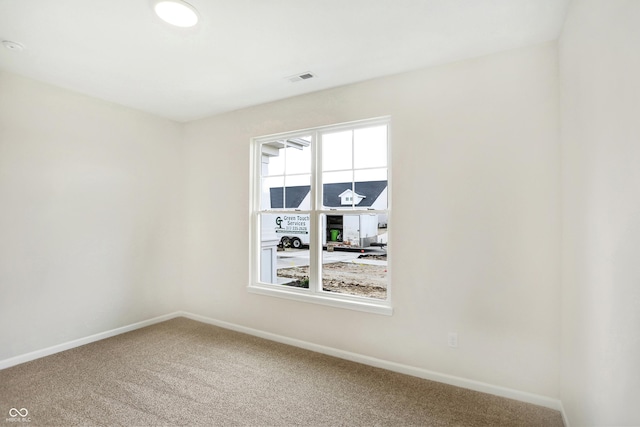 unfurnished room with carpet