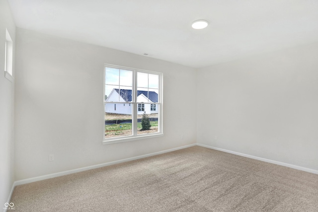 view of carpeted empty room