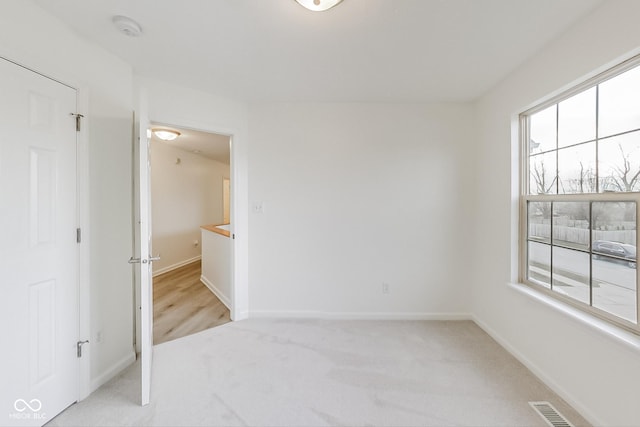 view of carpeted empty room