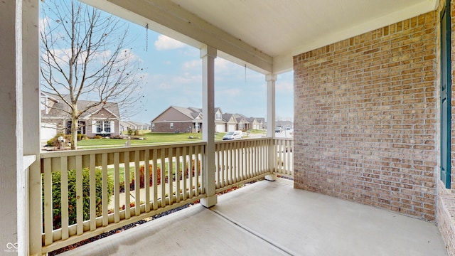 balcony with a porch