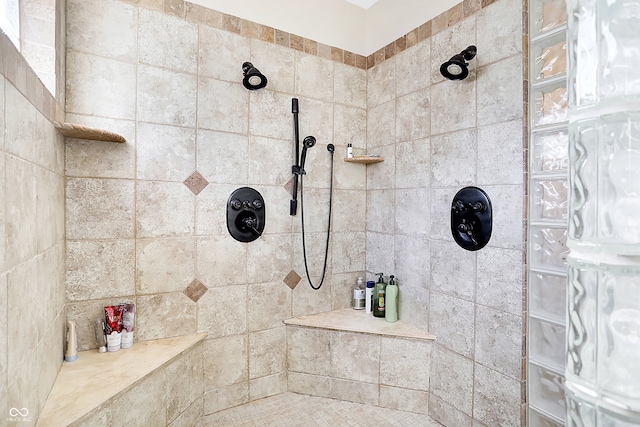 3441 S Overlook Pass, New Palestine, IN 46163 - bathroom with a tile shower