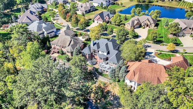 3441 S Overlook Pass, New Palestine, IN 46163 - aerial view of property and surrounding area featuring nearby suburban area and a large body of water