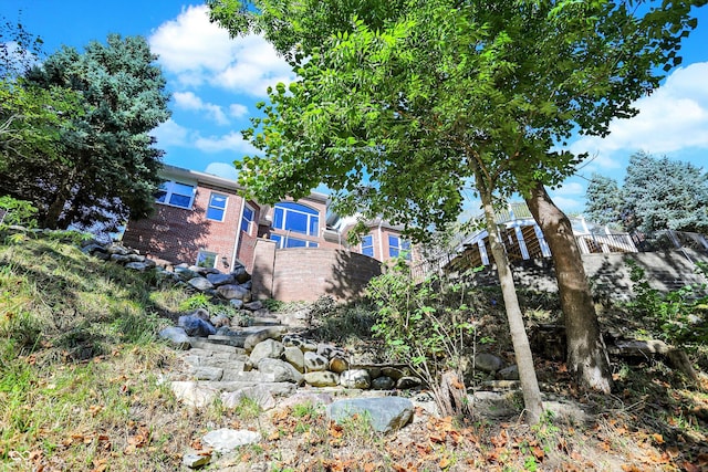 3441 S Overlook Pass, New Palestine, IN 46163 - view of side of home featuring brick siding