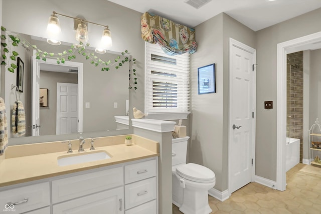 3441 S Overlook Pass, New Palestine, IN 46163 - bathroom with vanity and tile patterned flooring