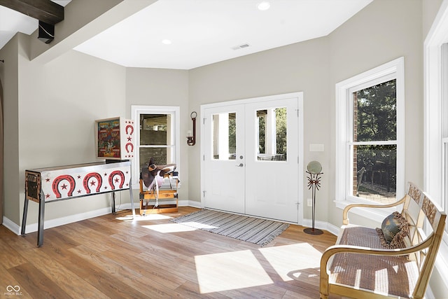 3441 S Overlook Pass, New Palestine, IN 46163 - foyer entrance featuring light wood-type flooring and recessed lighting