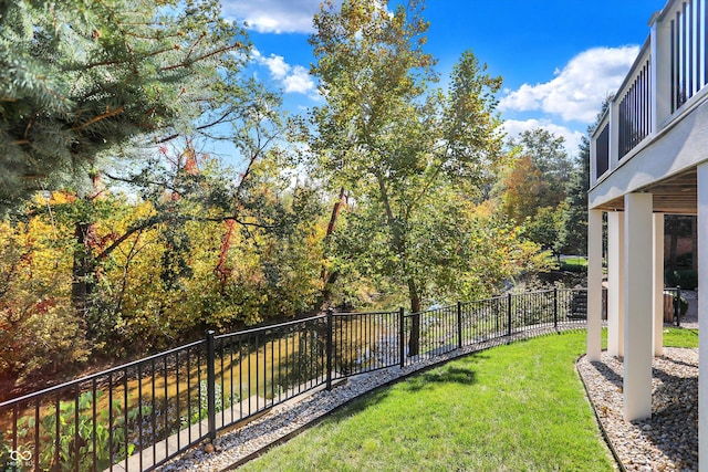 3441 S Overlook Pass, New Palestine, IN 46163 - view of yard featuring a balcony