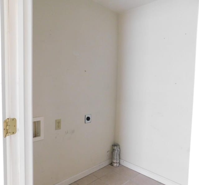 laundry area with hookup for a washing machine and electric dryer hookup