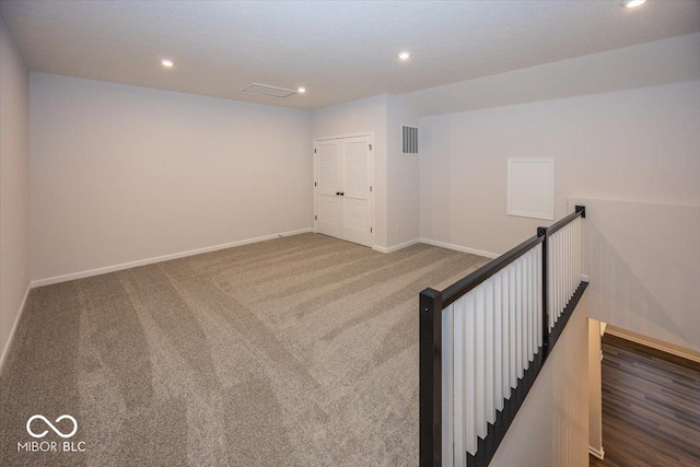 spare room with carpet floors