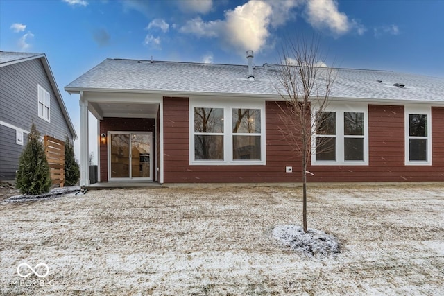 view of rear view of property