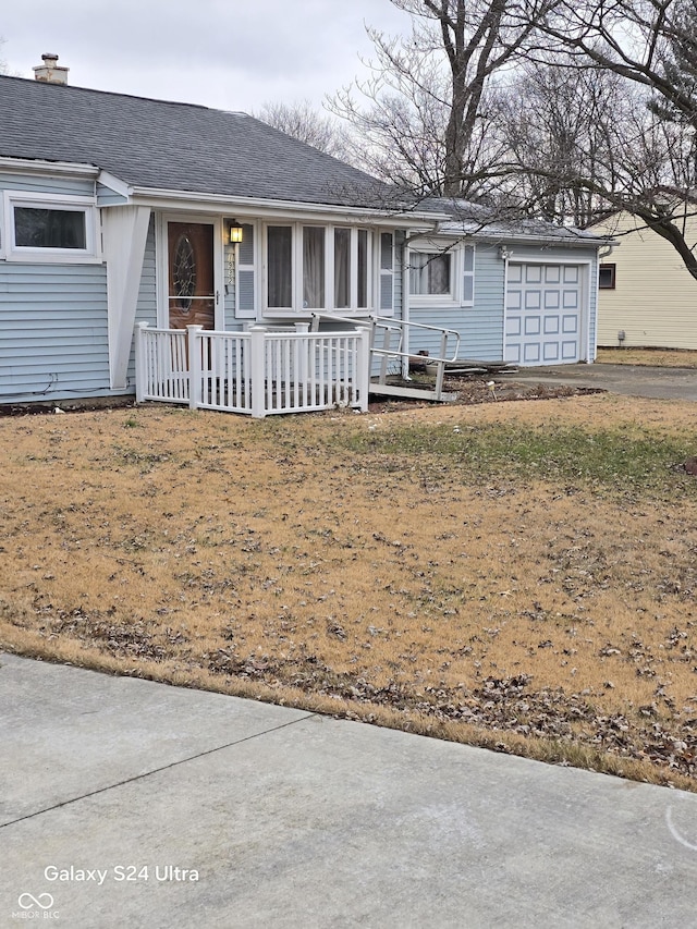 view of ranch-style home