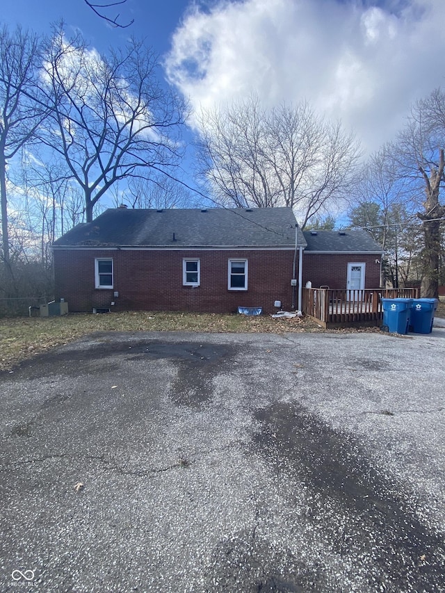 exterior space with a deck