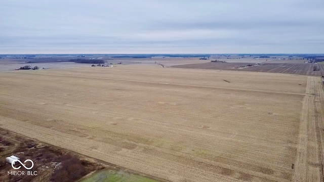 bird's eye view with a rural view