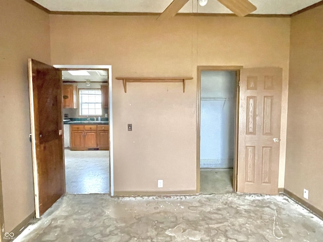 4726 E 210 N, Lebanon, IN 46052 - unfurnished bedroom with crown molding
