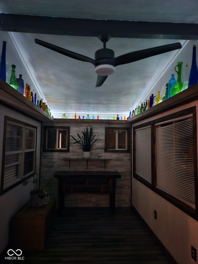 view of patio / terrace with ceiling fan