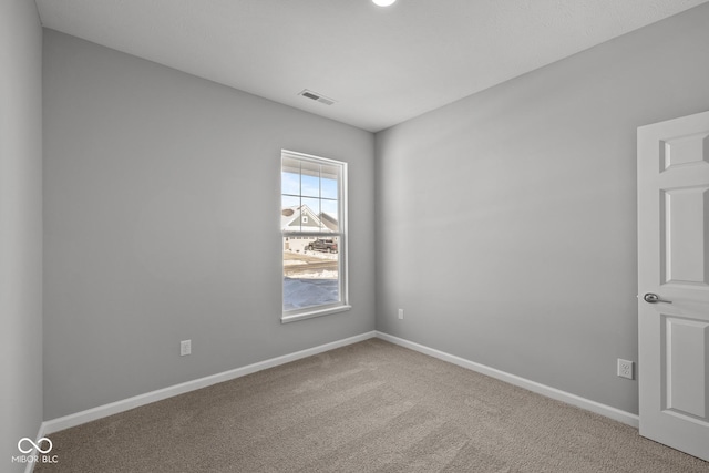 view of carpeted empty room