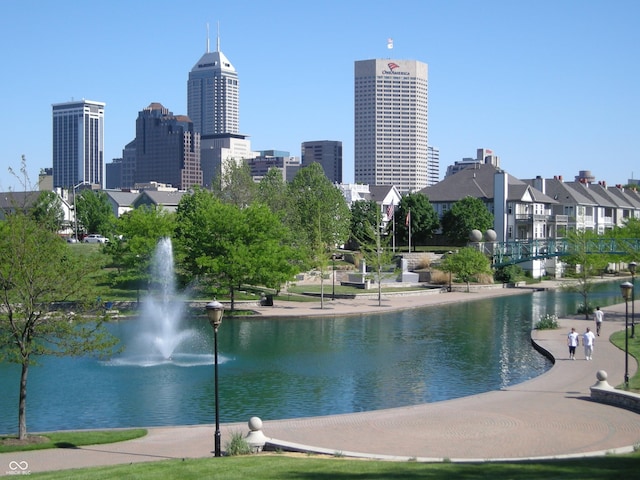 view of property's community featuring a water view