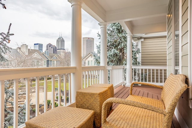 view of balcony