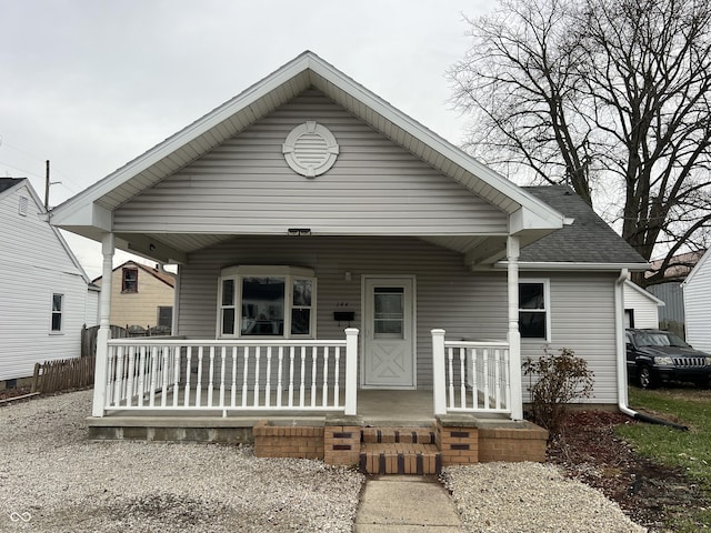 bungalow with covered porch