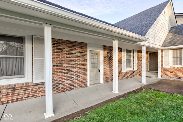 view of patio with covered porch