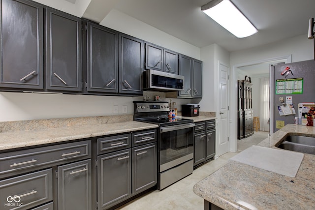 kitchen with stainless steel appliances