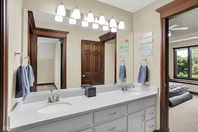 3592 W Smokey Row Rd, Bargersville, IN 46106 - full bath featuring double vanity and ensuite bathroom