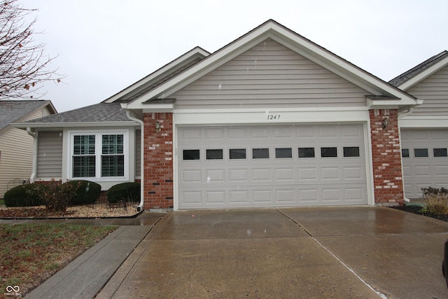 view of single story home