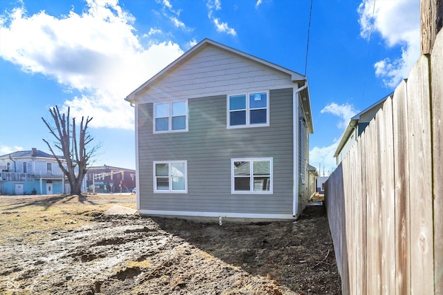 view of rear view of property