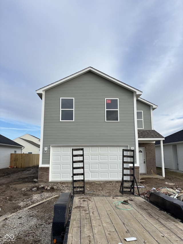 view of back of property