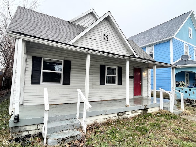 view of front of house featuring covered porch