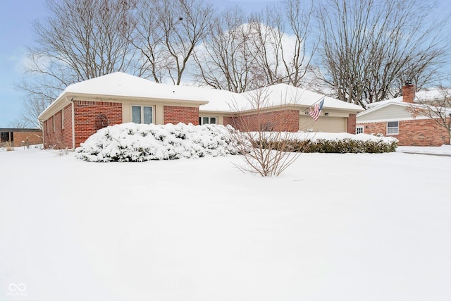 exterior space featuring a garage