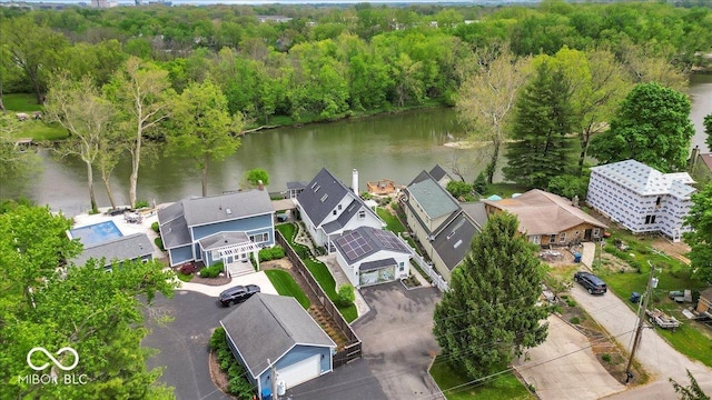 2222 E 75th St, Indianapolis, IN 46240 - drone / aerial view of a nearby body of water and a forest