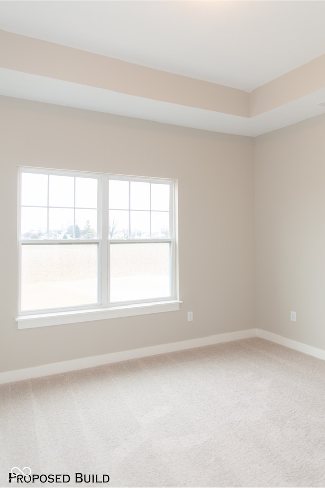 view of carpeted empty room