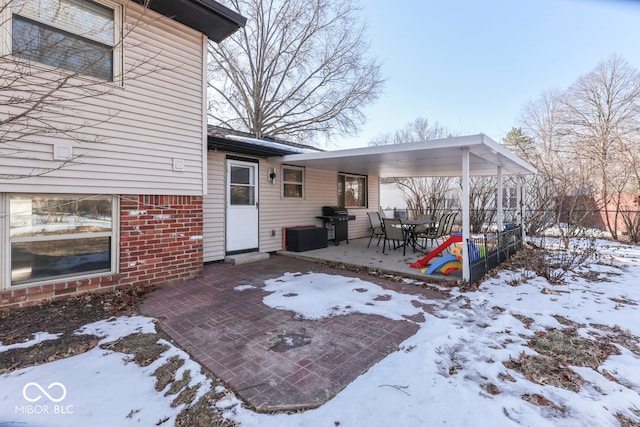 exterior space featuring grilling area