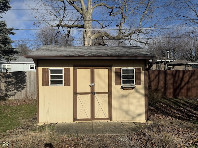 view of outbuilding