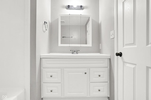 bathroom with vanity