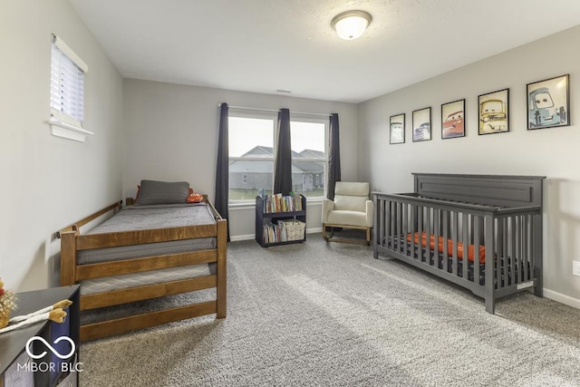 bedroom featuring carpet flooring