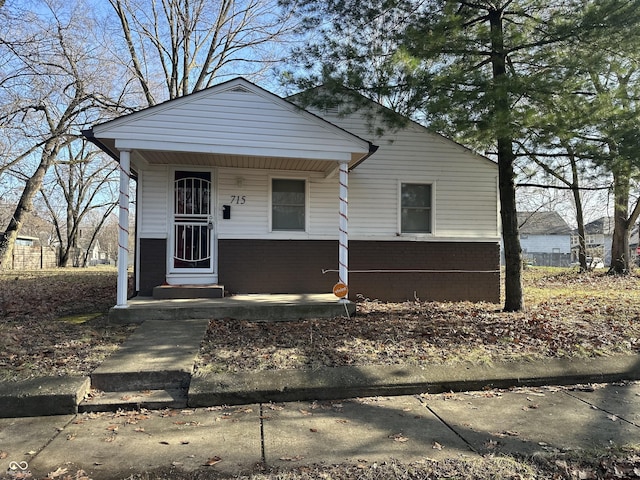 view of front of house featuring covered porch