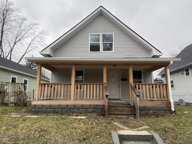 bungalow-style house featuring a porch